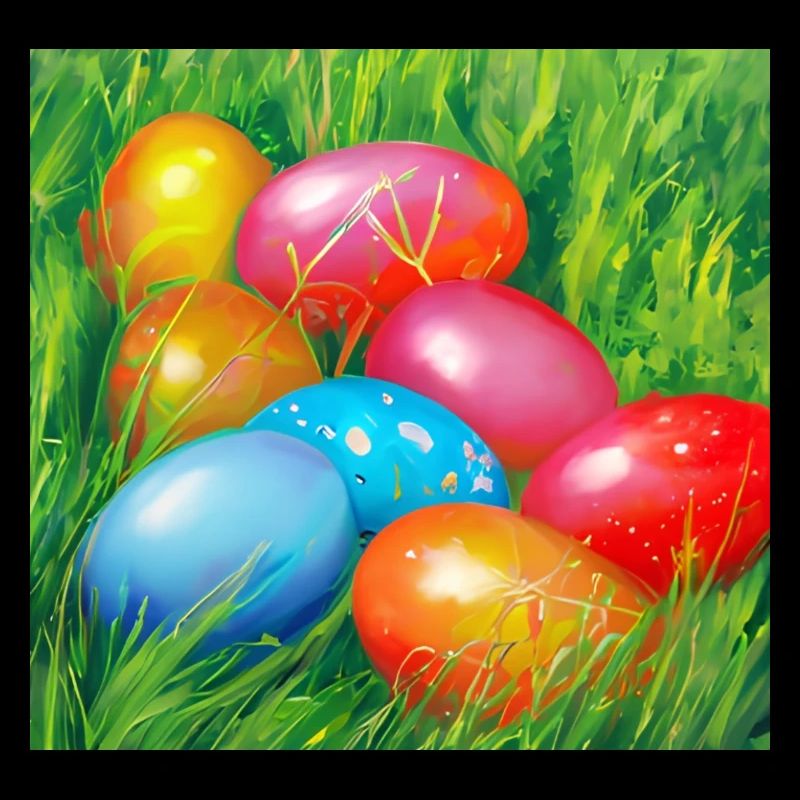 Colorful Easter eggs