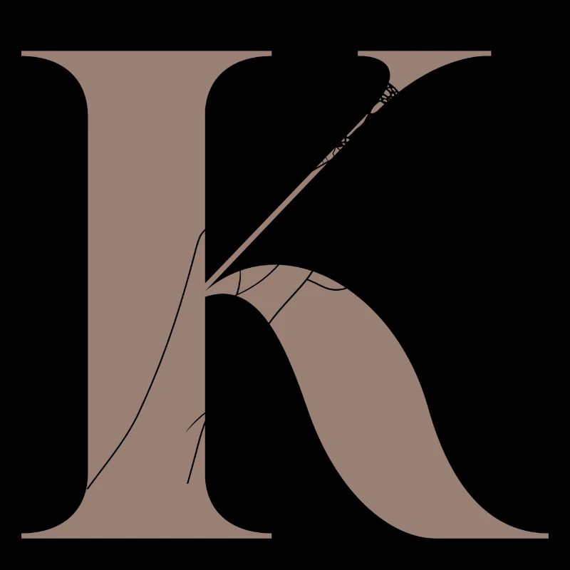 letter K Magic butterfly