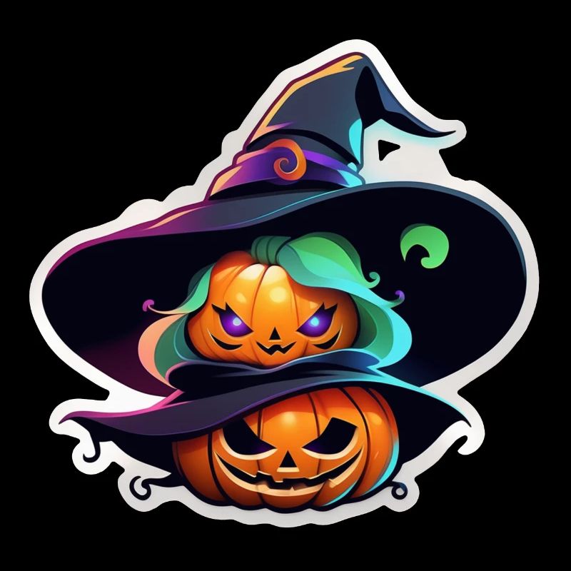 Halloween - Monster with Witch Hat