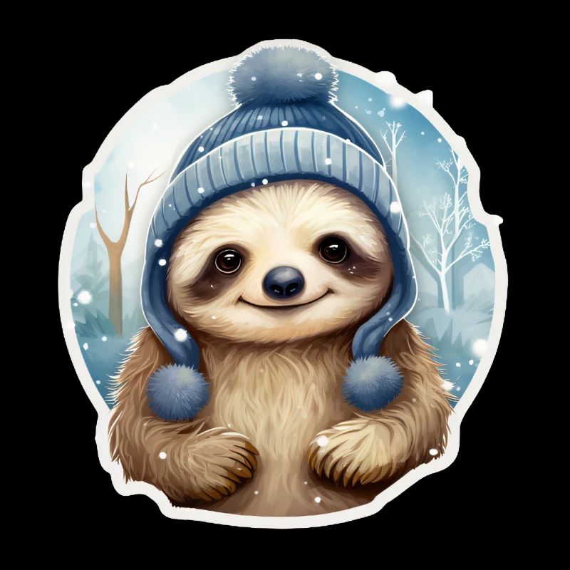 Sloth in frosty weather