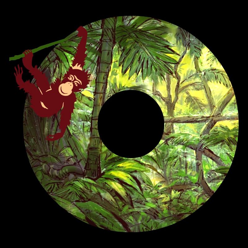 jungle with monkey o