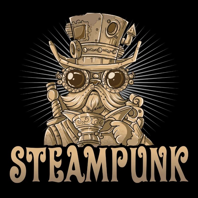 Steampunk cat for a steampunk lover