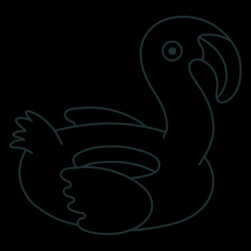pool circle flamingo