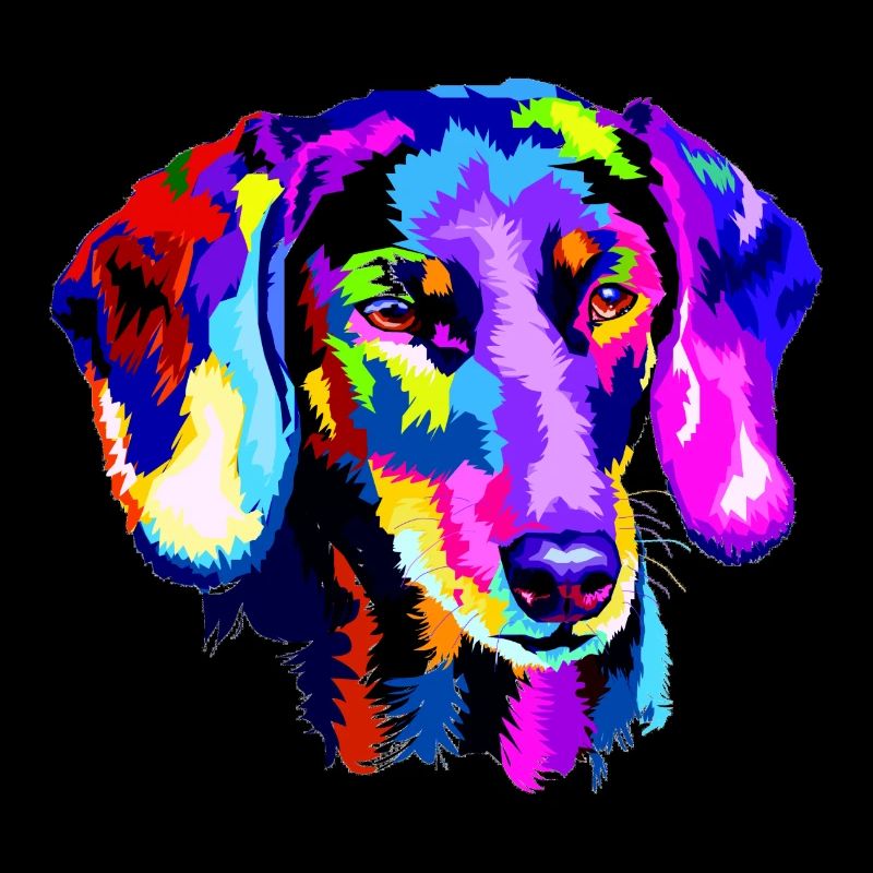 Stylized dachshund