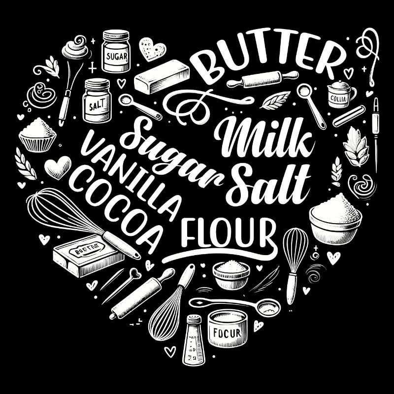 Heart Baking Pastry Baker Bread Bake Cake Bakers