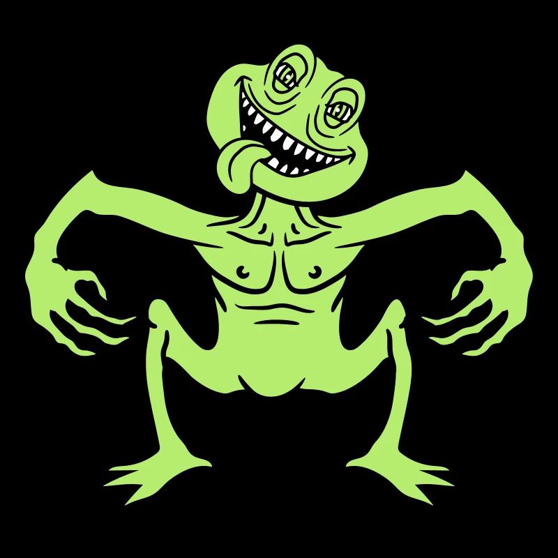 crazy daemon gnom small horror halloween gesic