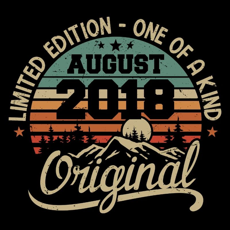 August 2018 Birthday Gift - Born in August 2018
