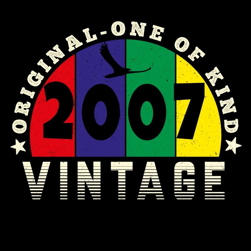 Vintage 2007 Retro - Bursdag