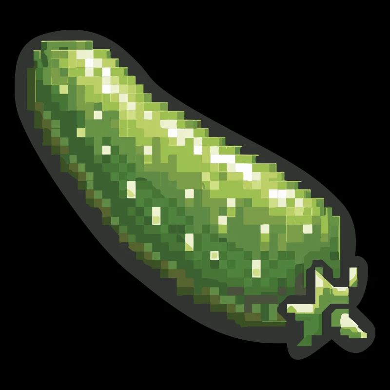 Icône pixel de concombre