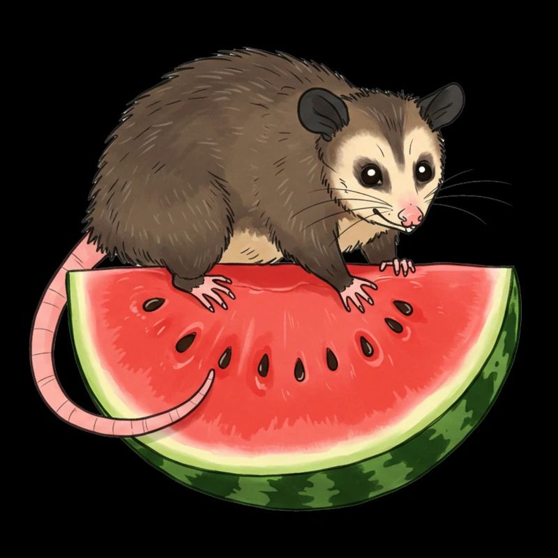 Opossum à la pastèque