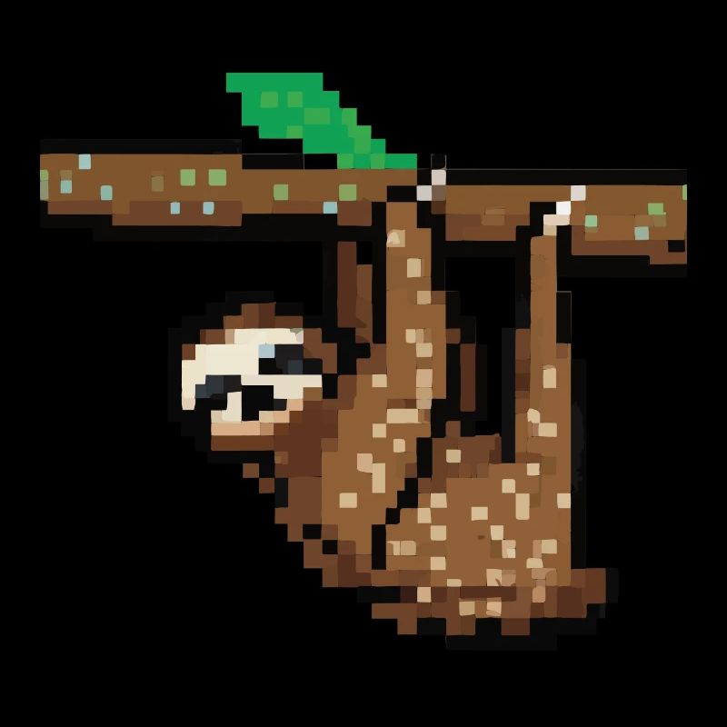 Sloth Pixelated Pixel Sloth Lazy