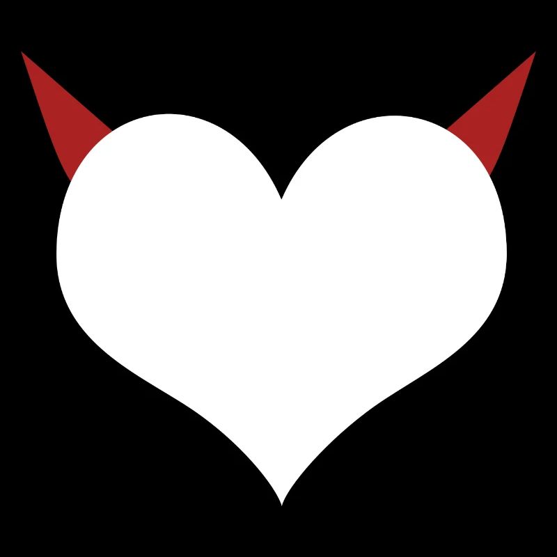 Herz Teufel Devil I love