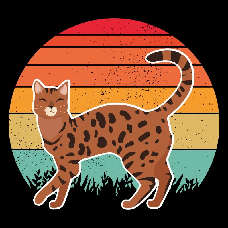 Chat BENGAL rétro