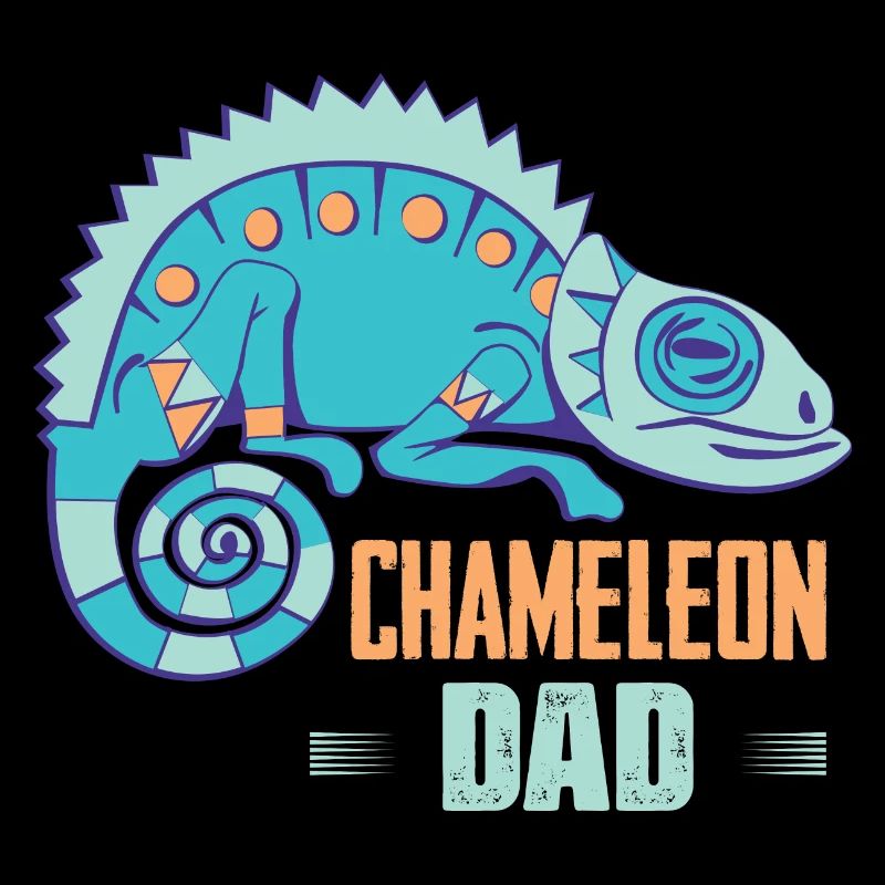 Chameleon Dad Reptile Lizard Lover