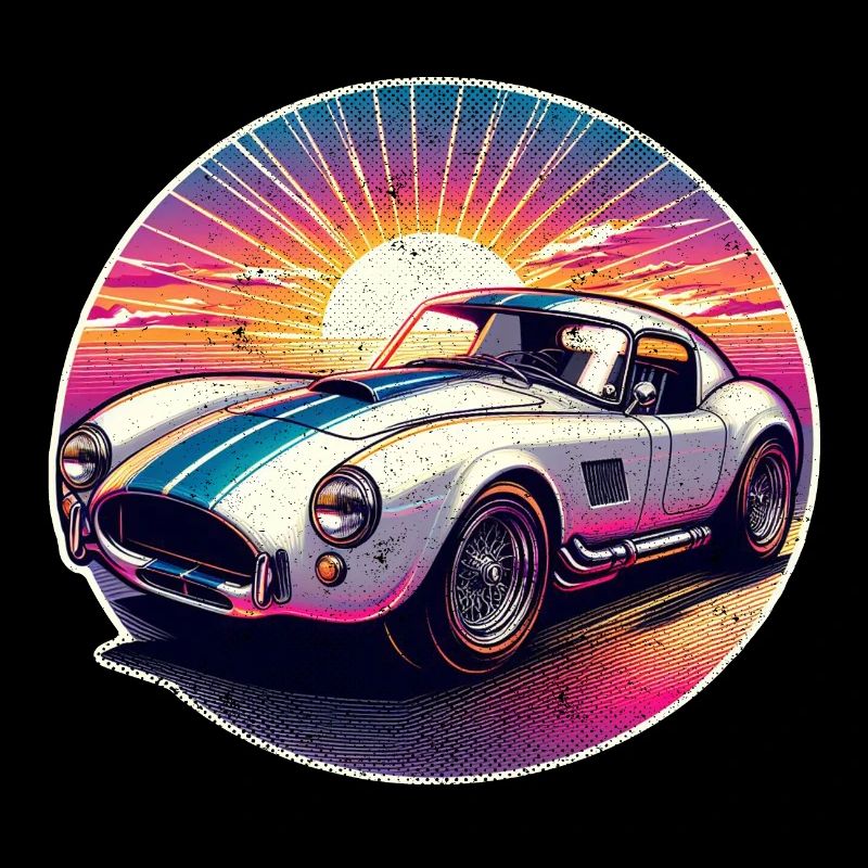 Vintage Car Sunset