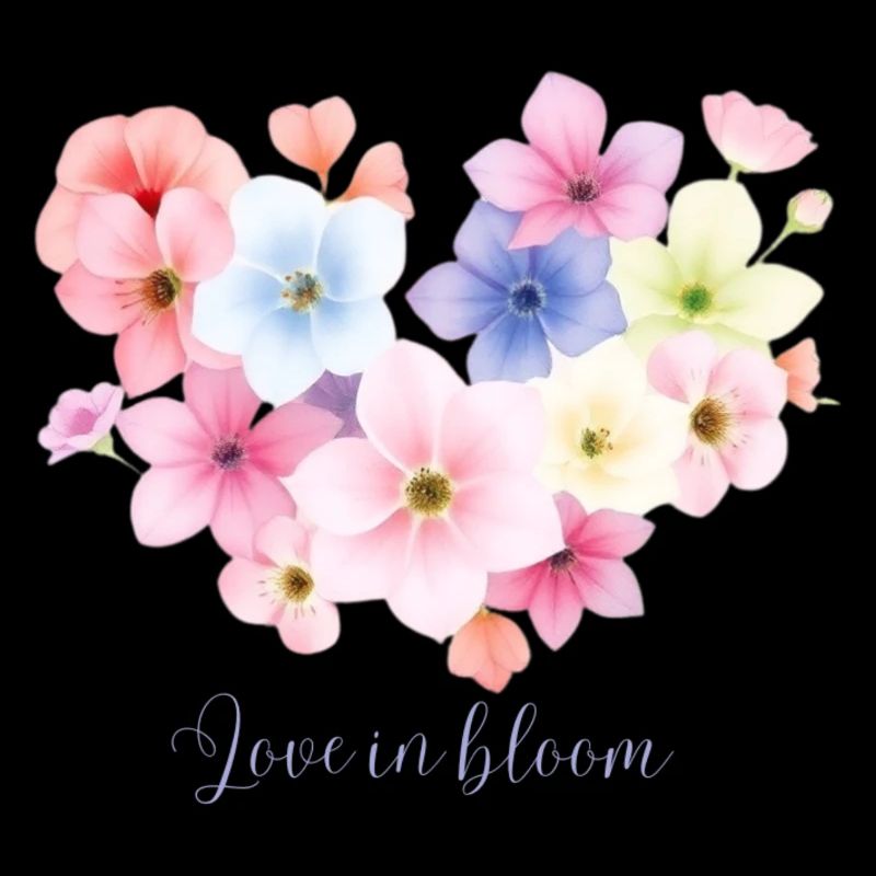 L’amour en fleur design de fleur