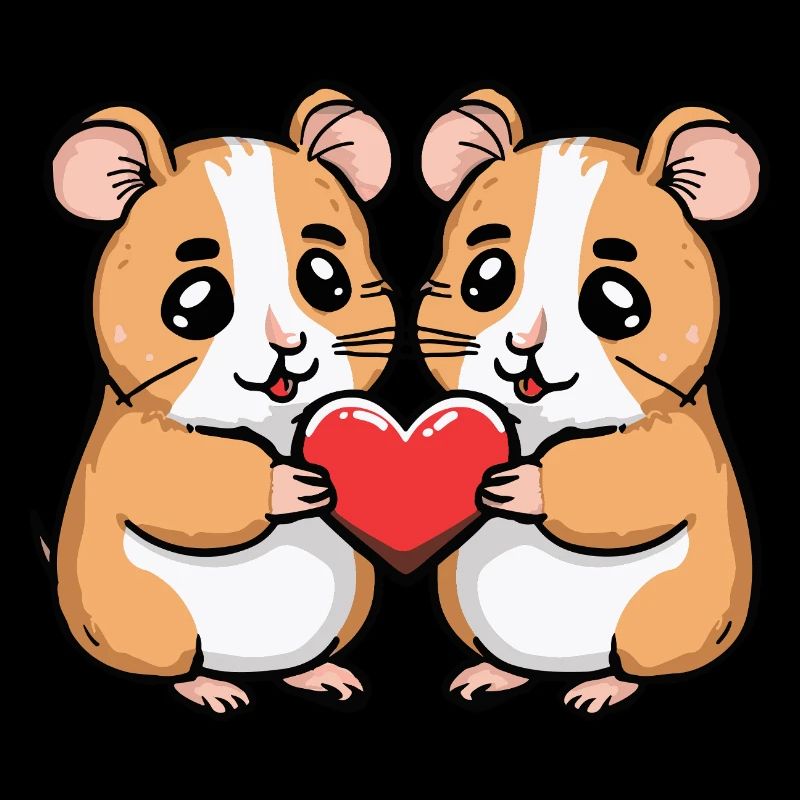 Hamster Paar Valentinstag