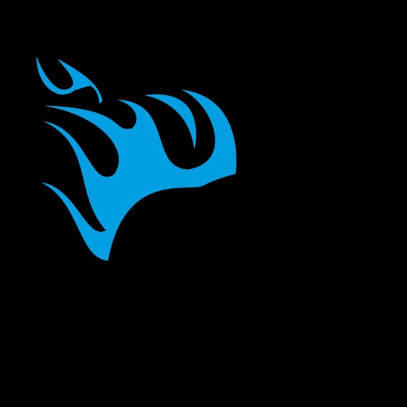 FlammenBär Schwarz-Blau