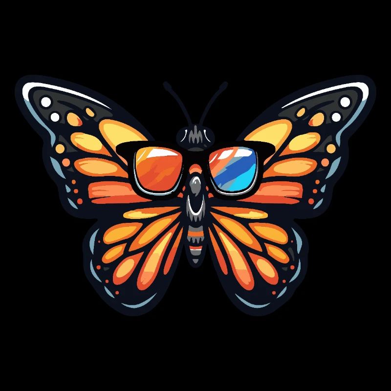 Papillon Bande dessinée cool