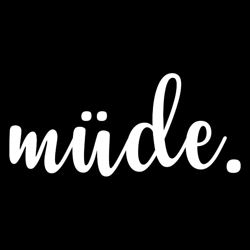 Müde Punkt minimalistisch tired Geschenkidee