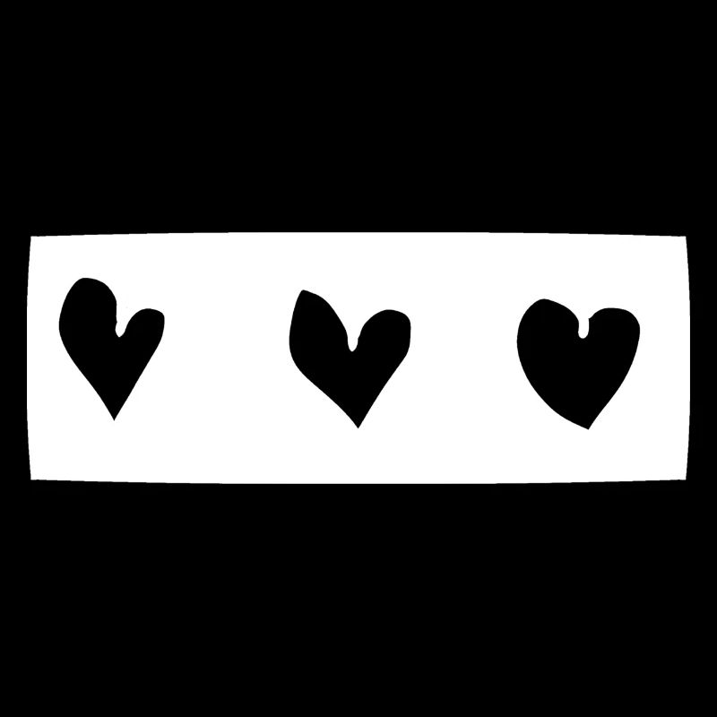 Trois Coeurs Coeur Rectangle Forme D’amour