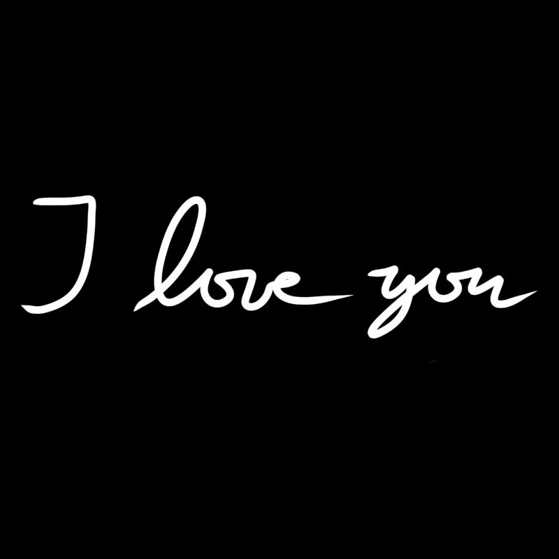 Icône de texte Je t’aime