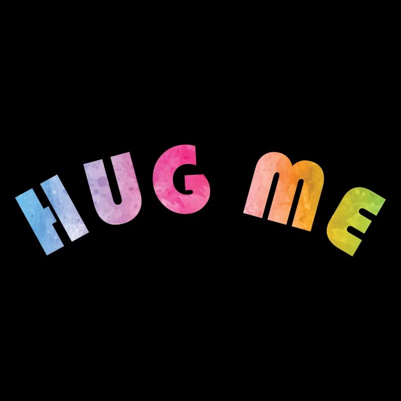 HUG ME Regenbogenfarben