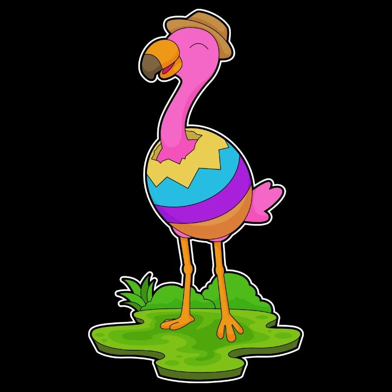 Flamingo Easter Easter Egg