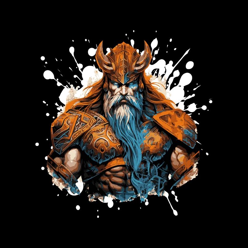 Wikinger Odin Muskeln Fighter