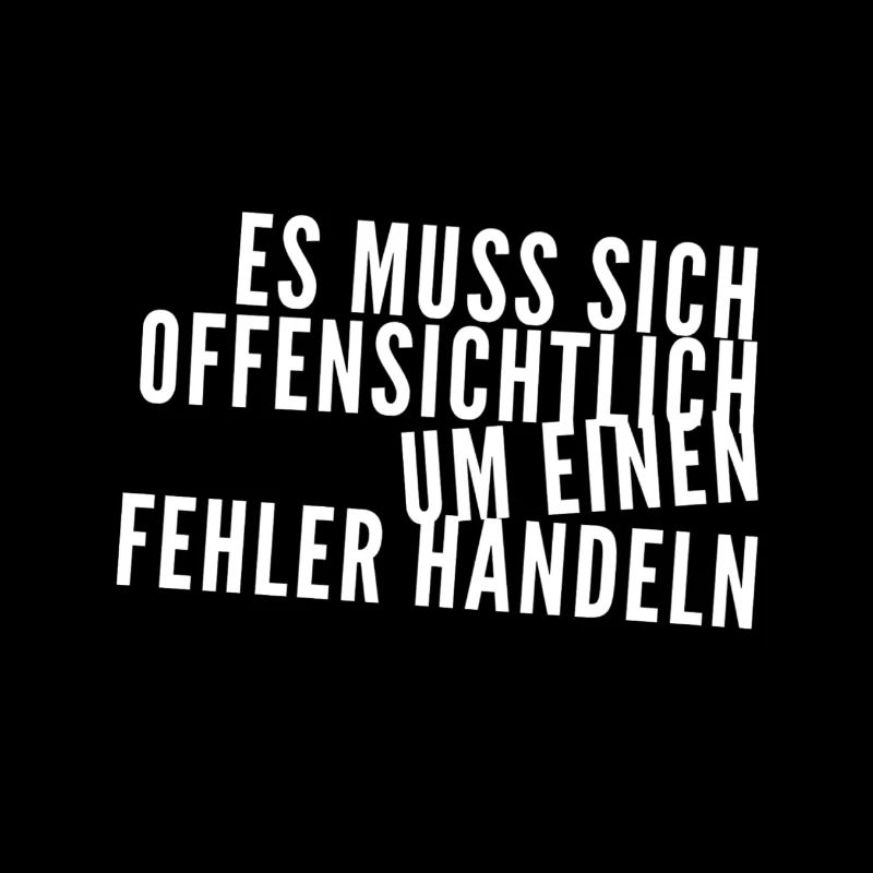 offensichtlich ein Fehler