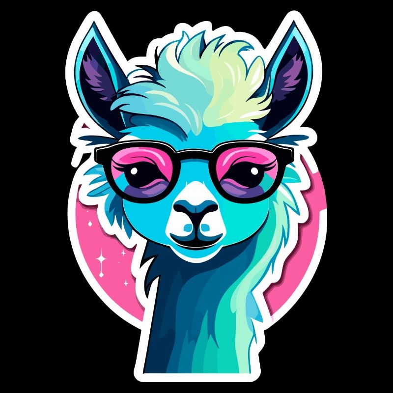 Llama alpaca illustration