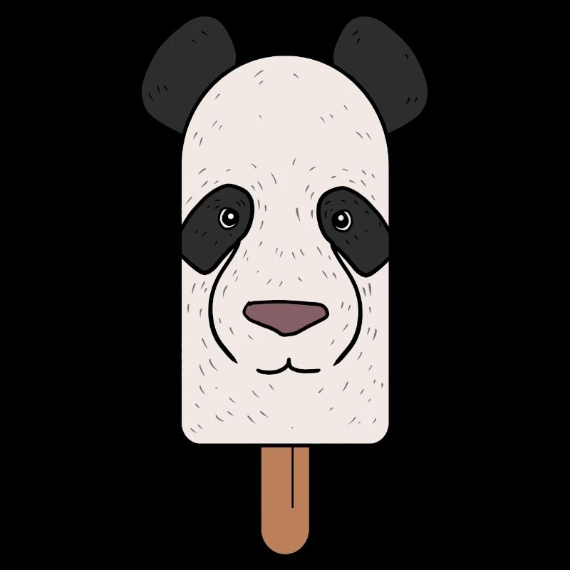 Panda Bear Head Popsicle