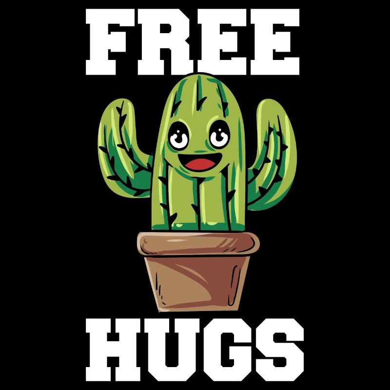 Funny Free Hugs Cactus Sarcastic Design