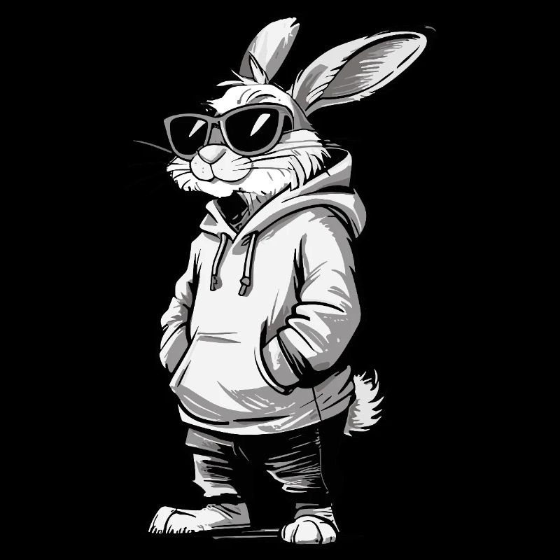Cool Lapin de Pâques Lapin Cadeau de Joyeuses Pâques