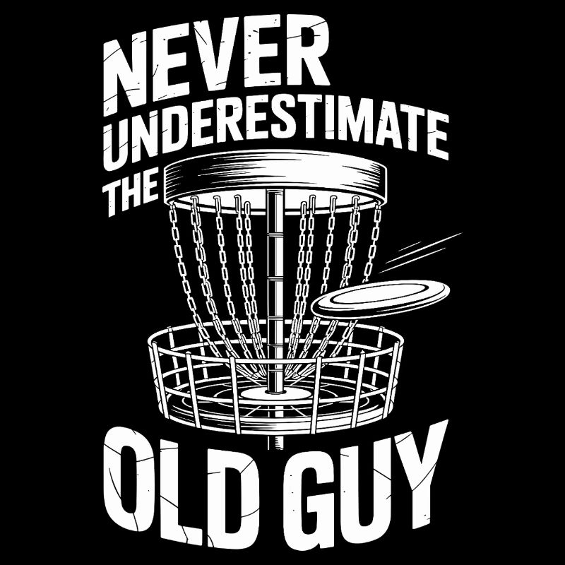 Never Underestimate the old guy disc golfing