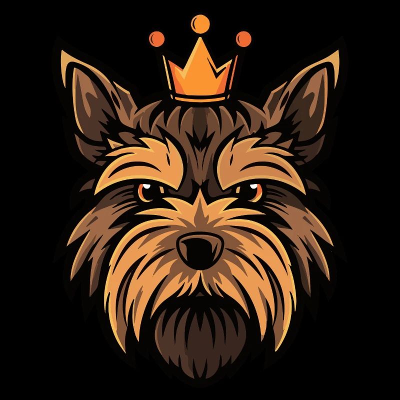Yorkshire Terrier Hund Krone