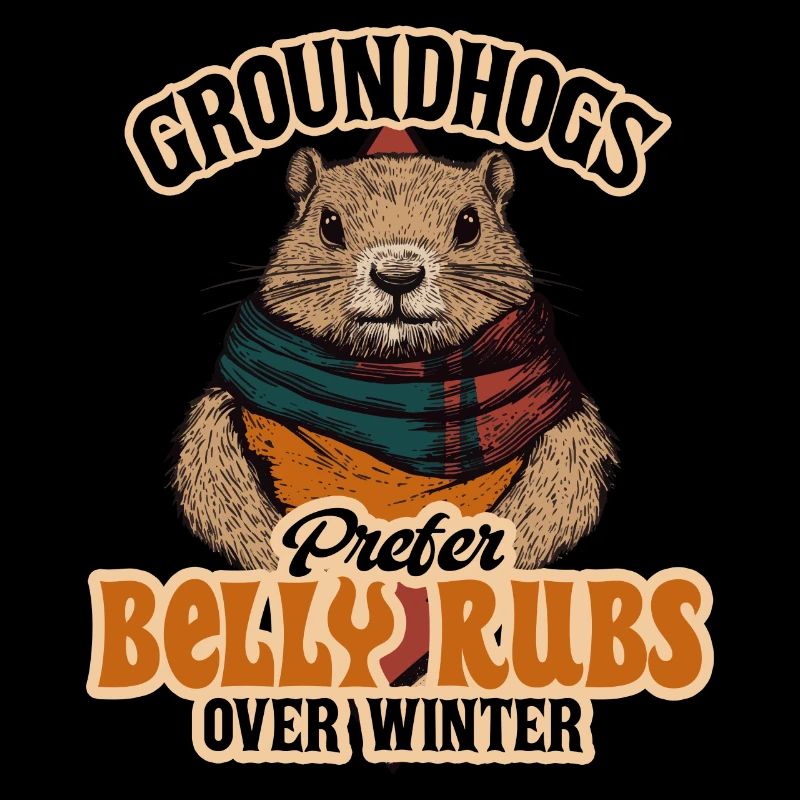 Groundhogs Prefer Belly Rubs Over Winter