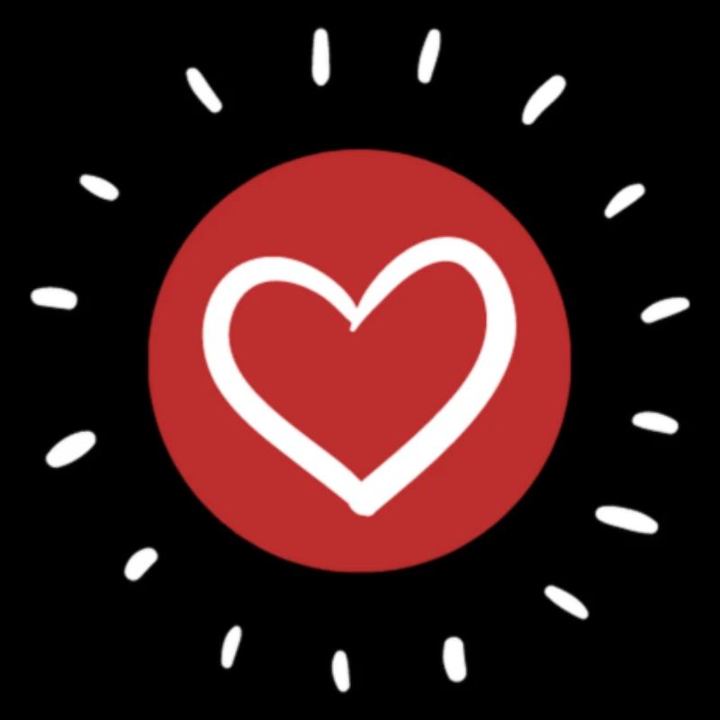 splash bunt farbe muster aufdruck comic style herz