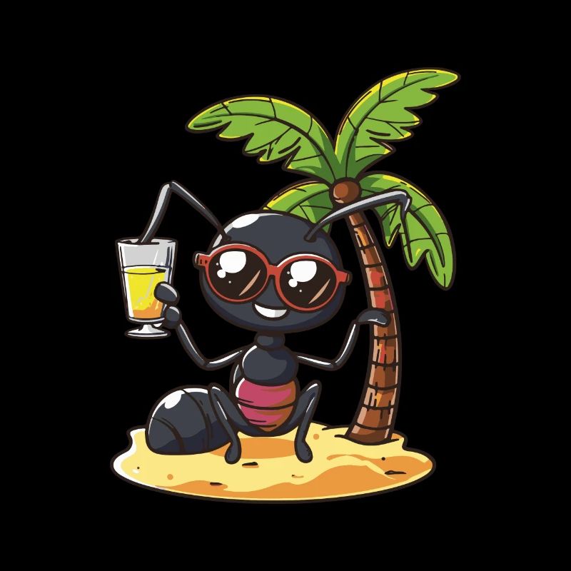 Ant Summer Beach Vacation
