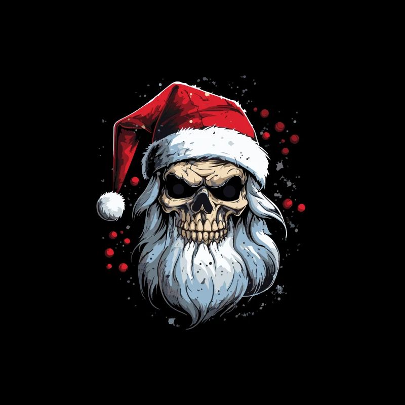 Weihnachtsmann Totenkopf Santa