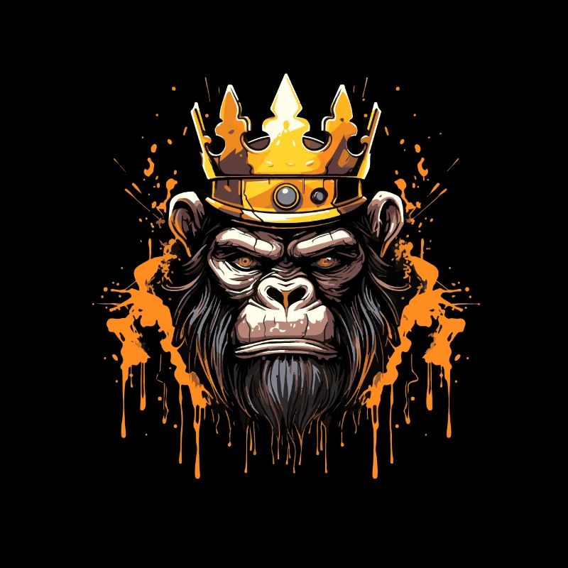 Monkey Head Portrait Crown