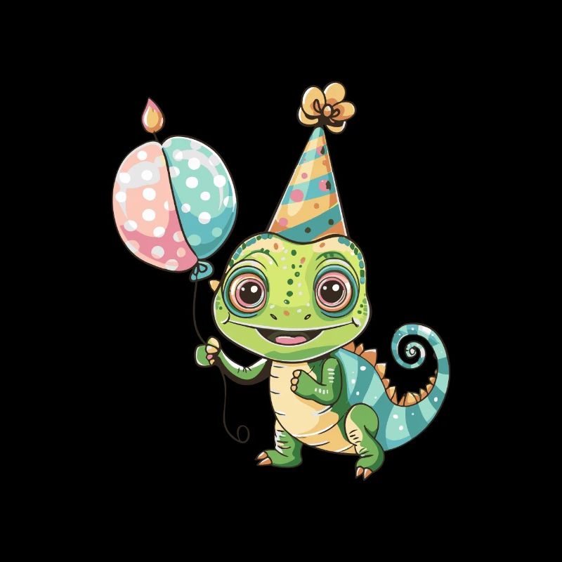 Chameleon Birthday Baby