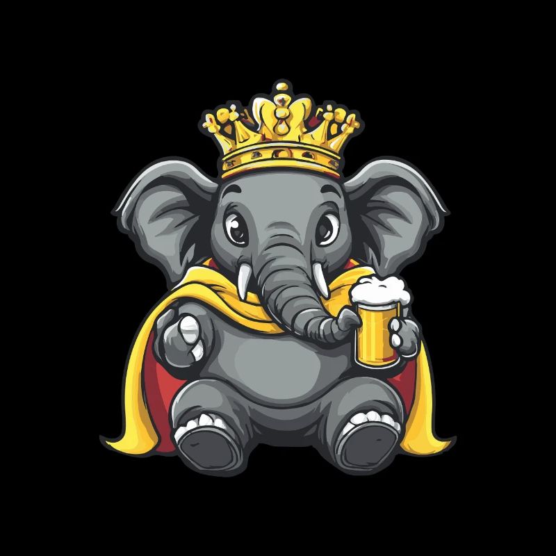 Elefant Bier Lustig