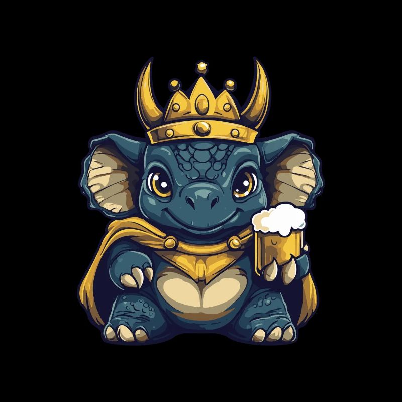 Dinosaur triceratops Beer Funny