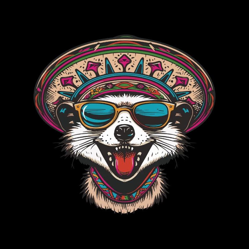 Erdmännchen Lustig Sombrero