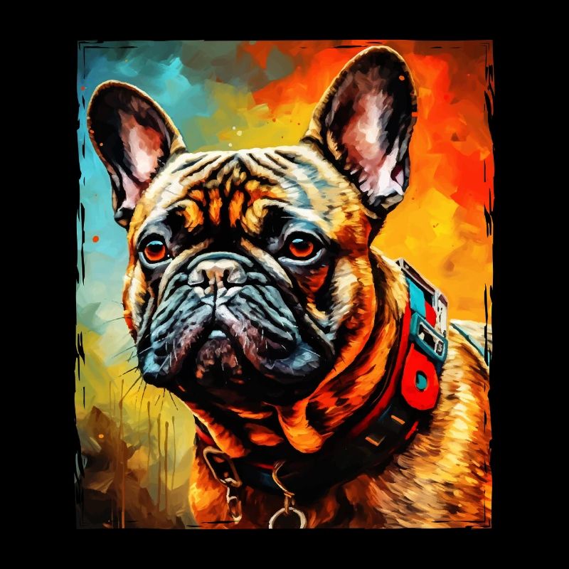 Portrait de chien bouledogue français