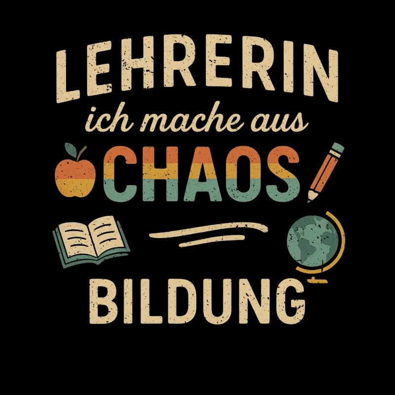 Lehrerin Chaos Bildung Schule Geschenk Spruch