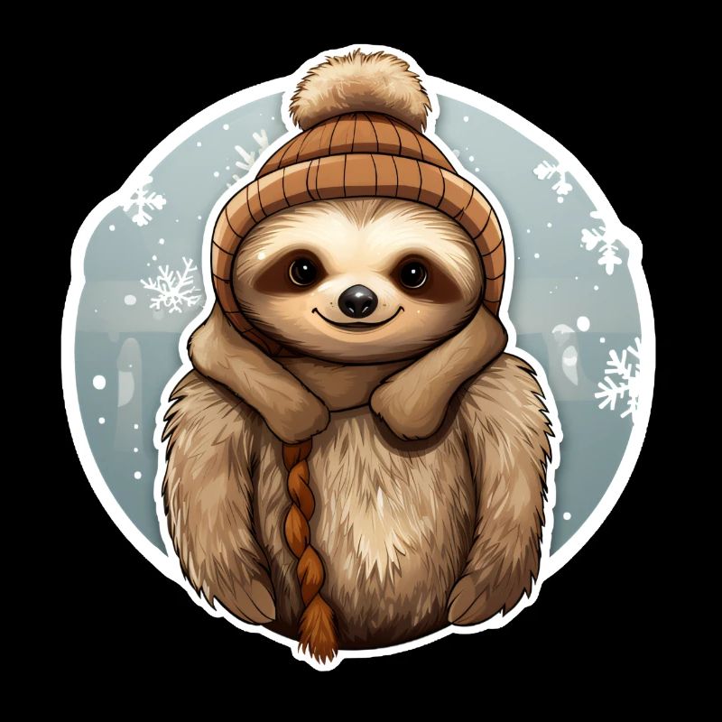 Faultier im Winter