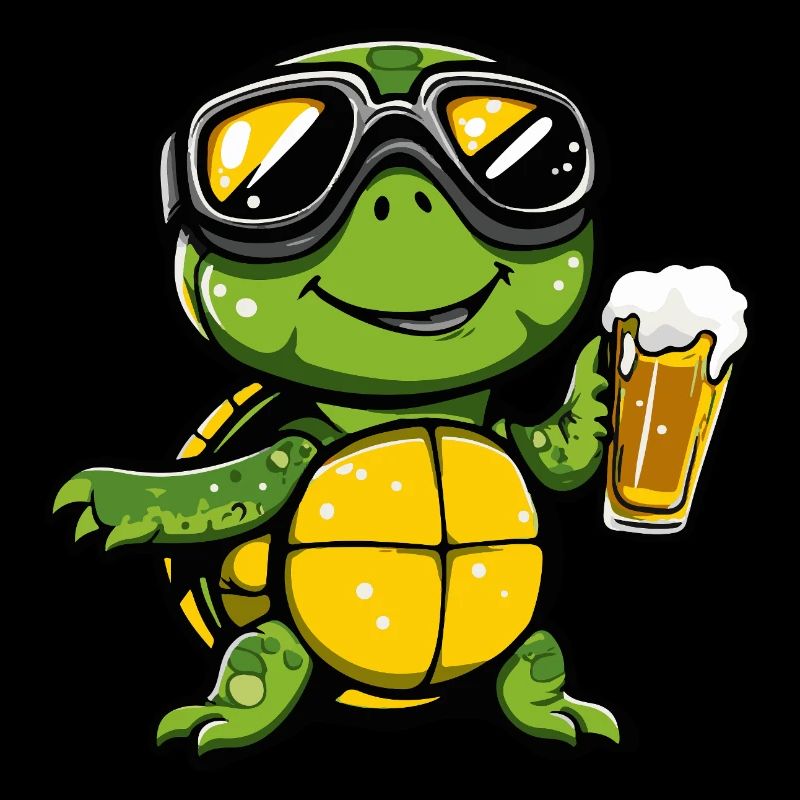 Turtle Après Ski Beer Comic
