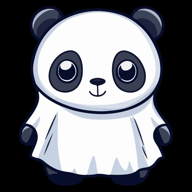 Panda Halloween Funny Ghost